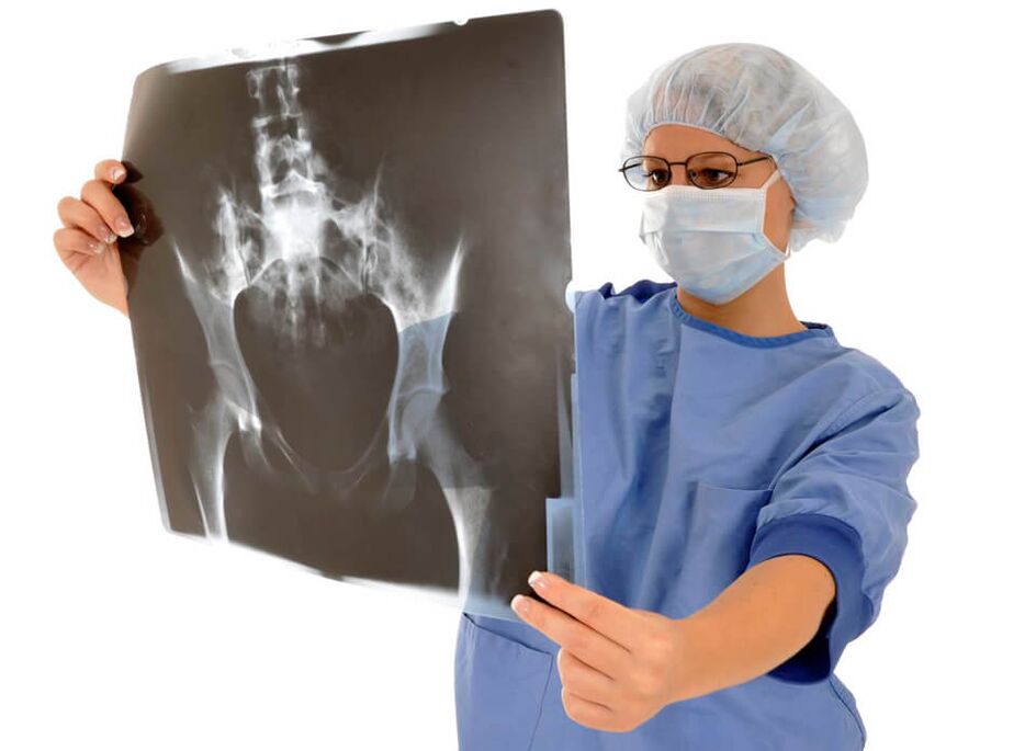 X-ray e kyçit të hip do të ndihmojë mjekun të përcaktojë shkakun e dhimbjes